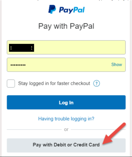 paypal extras mastercard login