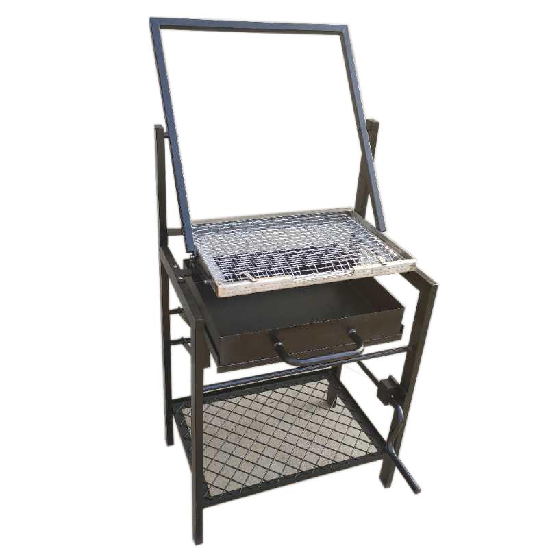 Stainless Steel BBQ with Argentine Vgrate grill and rotisserie.