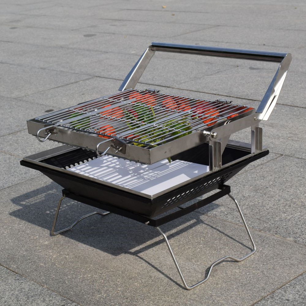 New Mini Campmaid Braai Easy Charcoal Flip Folding BBQ Grills