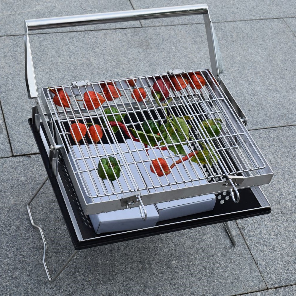 New Mini Campmaid Braai Easy Charcoal Flip Folding BBQ Grills