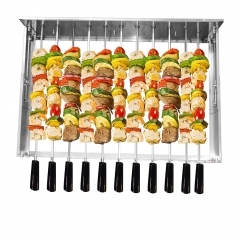 Kebab Skewers with Electric Motor BBQ top Cypriot Grill Top Rotisserie