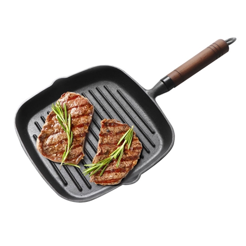 Fried Steak Special Frying Pan Striped Outdoor Picnic Open Fire Non-stick Coating Pan